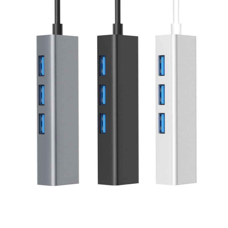 Type-C3.0转千兆网卡+USB3.0HUB （S81系列）